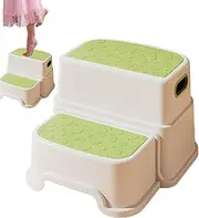 Toddler Step Stool with Handles, Adjustable Toddler Stepping Stool, Portable Toddler Stepping Stool, Non Slip Safety Step, Kitchen Counter Helper for Bedroom Kitchen Sink