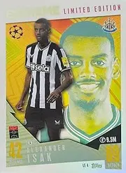 Match Attax Extra 2023 2024 Alexander Isak Extreme Limited Edition Trading Card