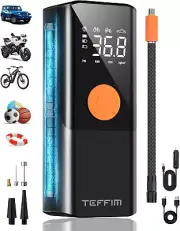 Portable Air Compressor, Mini Pump, Tire Inflator, Pressure Gauge, Auto Shut-Off