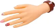 HONMEET Practice Hand Nail Art Model Training Tool for Manicure Design Realistic Easy to Use Portable