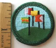 Retired Girl Scout 2001-2011 Junior WORLD NEIGHBORS BADGE Waving Flags Patch NEW