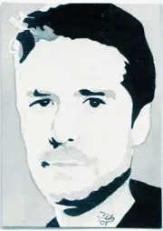 ACEO Sketch Card Wesley Buffy the Vampire Slayer Hand-Drawn Deborah Bostock