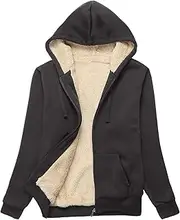 [SwissWell] Hoodies for Women Winter Fleece Sweatshirt - Full Zip Up Thick Sherpa Lined