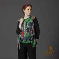 在飛比找momo購物網優惠-【QWI】韓國原裝絲綢亞麻上衣-二件組(2件式上衣)
