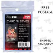100 Pack Ultra PRO 2.5" x 3.5" Soft Trading Card Penny Sleeves Clear Pokemon