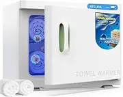 ADVWIN Hot Towel Warmer, 23L Towel Warmer for Bathroom with Stainless Steel Racks, White