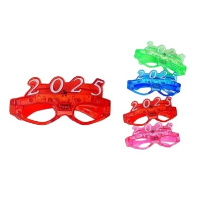 LED Light Up Glasses 2025 New Year Eyeglasses 2025 LED Graduation Eyeglasses