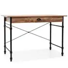 Writing Desk with Drawer Oak Colour Computer Notebook PC Workstation vidaXL