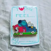 Today I Feel Sleepy Disneyland Paris LE 700 Stitch Ducks AUTHENTIC WITH BACKER