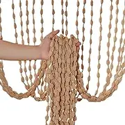 Doorway Beads Drape | Home Decor Sequin Curtain for Doorway | String Door Curtain | Tassel Rope Decorative Background for Bedroom Dining Wardrobe Bathroom Apartment Hotel Patio Nursery Kitchen Balcony