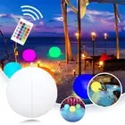 1x Light Up Beach Ball 13 Color LED Glow Ball Inflatable Pool Toy Remote Control