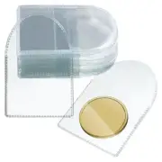 50Pcs Coin Storage Sleeves Set Clear Coin Holders for Coin Collectors Protector