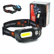 Head Torch Headlight LED Flashlight Waterproof With Batteries