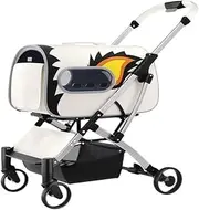 Pet Stroller Pet Stroller for Cats and Dogs, Foldable Separate Cat Bag Type Pet Outing Small and Medium-Sized Stroller Small Pet Stroller(X)