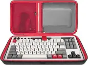 Geekria Mechanical Gaming Tenkeyless TKL Keyboard Case, Hard Shell Travel Bag, Compatible with 8Bitdo Retro Mechanical Keyboard Dual Super Programmable Keys (Dark Gray)