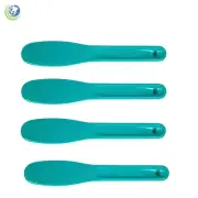 DENTAL LAB PLASTIC MIXING SPATULA FOR IMPRESSION MATERIAL ALGINATE 4PC SET GREEN