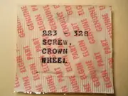 ELGIN 328 Genuine Factory Sealed Replacement Watch PART #223 - CROWN WHEEL SCREW