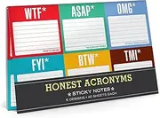 Knock Knock Honest Acronyms Sticky Note Packet