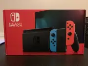 Nintendo Switch 32GB Gray Console with Neon Red and Neon Blue Joy-Con