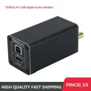 TENEALAY Audio Interface USB to Coaxial Optical HDMI IIS Output SPDIF Sound Card