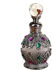 Empty Perfume Bottles, Portable Fine Mist with Jewels, Luxurious Perfume Atomizer, Decorative Cosmetic 15 Ml Storage Container for Women, Sturdy Design and Handy