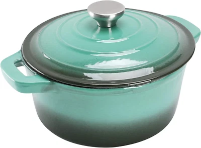 Puricon 5.5 Quart Enameled Cast Iron Dutch Oven, round Enamel Dutch Ovens Pot -T