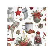 Festive Holiday Face Towel, Christmas Towel, Home Decor, Gift Idea, Nutcracker
