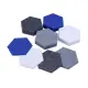 KEYSTONE 六角形聲學纖維吸音板80片裝-藍黑灰白