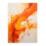 Orange Abstract Painting Canvas Print