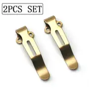 2 PCS Stainless Steel Deep Carry Pocket Clips for Benchmade 535 Folding Knifes