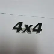 1x Chrome Black 4x4 Metal Decal Emblem Sticker Badge Engine Turbo Racing Utility (for: Renault)