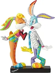 Looney Tunes By Britto Lola and Bugs Bunny Kissing Showpiece Figurine, 21 cm Height
