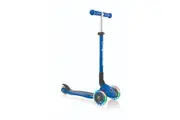Globber Primo Foldable Scooter with Light and Anodized Tbar - Blue
