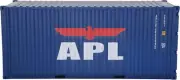 1:20 APL Shipping Container Model Abs Resin & Wood Toy Home Decoration Gift