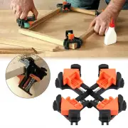 4pcs 90 Degree Corner Clamp Adjustable Right Angle Clamp Woodworking Clip Clamp