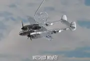 Little Buckaroo P-38J Lightning USAF WWII Christmas Ornament Airplane P38 P-38