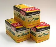 Kodak Tmax 400 36exp 3 Pack Black and White Film