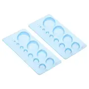 2pcs 7x3" Paper Quilling Template Board Half Ball Dome Mold Tool 3D Crafts, Blue