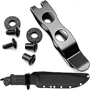 Knife Belt Clip Knife Sheath Clip, Universal Metal Belt, Sturdy Holsters Waist Clamps Replacement for Sheaths, Holsters Making Accessories