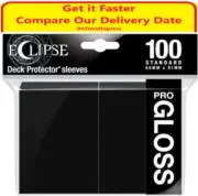 Ultra Pro Gloss Deck Protector Sleeves ECLIPSE ROYAL BLACK 100ct MAGIC POKEMON