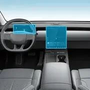 Car Interior Film Dashboard Piano Board Shift Center Console Anti-Scratch Transparent TPU Protection Film Accessories，for NIO ET5 2023-2025 (Style A for RHD)