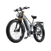 [EU DIRECT] BURCHDA RX80 Electric Bike 1000W Motor 48V 20AH Battery 26*4.0inch Tires Double Shock Absorption System 70-8