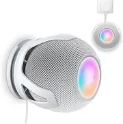 SPORTLINK Compatible with Homepod Mini Wall Mount - Homepod Mini Holder Built-in Cable Management Space Saving Design White