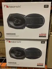 Nakamichi 6x9" 3 Way Coaxial Speakers 4 Ohm 500 Watts Max Power NSE6948 Pair new