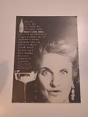 Rose's Lime Juice Print Ad 1962 8x11 Vintage