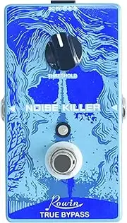 RE-03 Noise Killer Blue RE-03 Noise Killer Effect Pedal True Bypass Noise Gate Guitar Effect Pedals with Threshold Control Knob for Electric Guitar Bass Blue One Size
