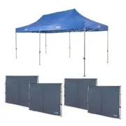 Adventure Kings UPF50+ Gazebo 6m x 3m + 4x Side Wall Portable Waterproof Camping