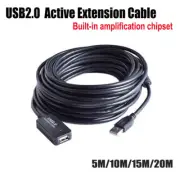 5/10/15/20M USB Extension Repeater Signal Amplifier Booster Male to Female Cable