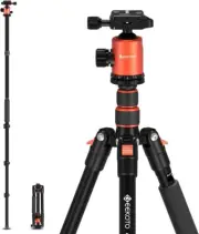 GEEKOTO 77’’ Tripod, Camera Tripod for DSLR, Compact Aluminum Tripod with 360 De