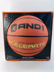 AND1 Xcelerate Rubber Basketball: Official Regulation Size 7 (29.5) In & Outdoor